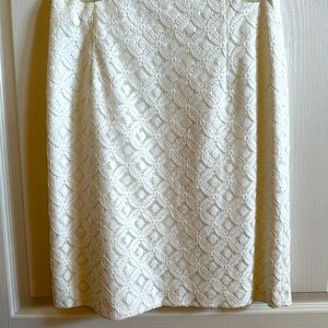 Antonio Melani off white lace skirt size 10